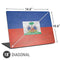Haitian Flag Distressed Universal Laptop 18in (14.6 x 10.6in) Skin